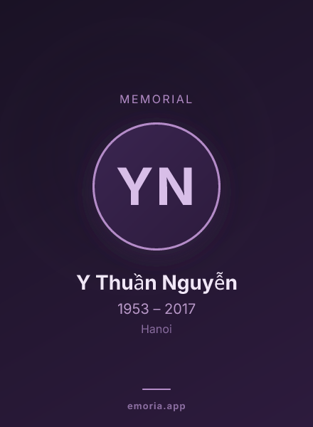 Memorial portrait of Y Thuần Nguyễn