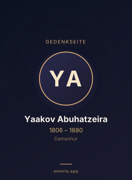 Gedenkportrait von Yaakov Abuhatzeira