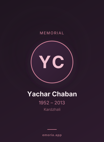 Memorial portrait of Yachar Chaban