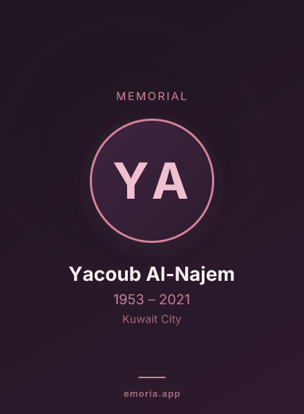Memorial portrait of Yacoub Al-Najem