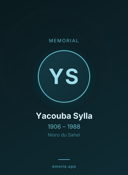 Memorial portrait of Yacouba Sylla