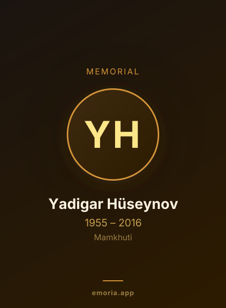 Memorial portrait of Yadigar Hüseynov