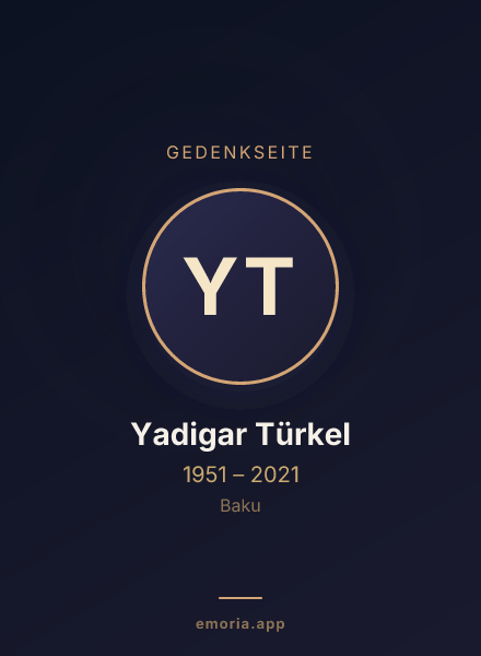 Gedenkportrait von Yadigar Türkel