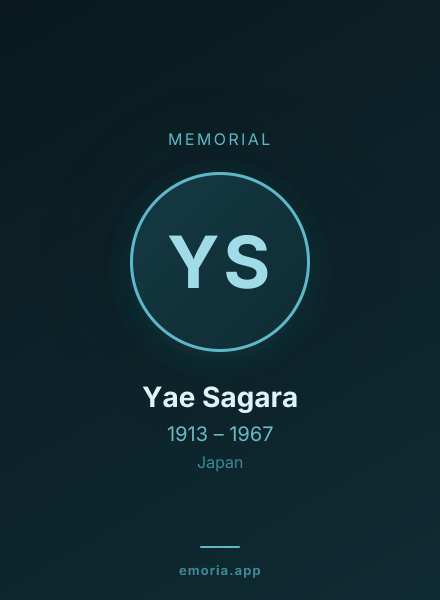 Memorial portrait of Yae Sagara