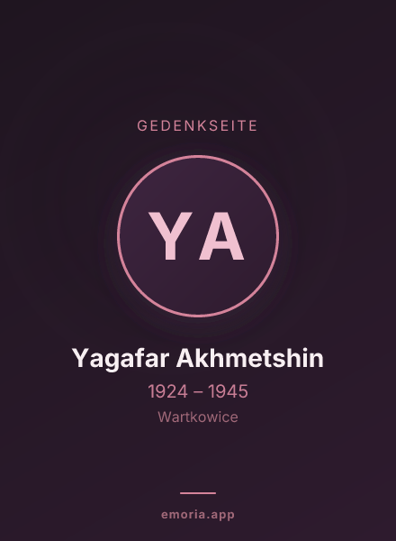Gedenkportrait von Yagafar Akhmetshin