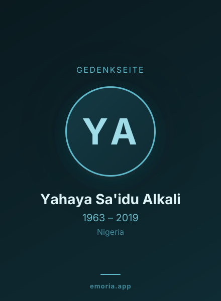 Gedenkportrait von Yahaya Sa'idu Alkali