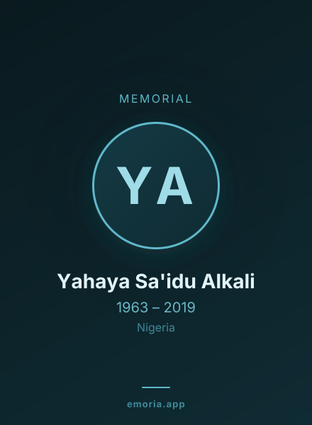 Memorial portrait of Yahaya Sa'idu Alkali