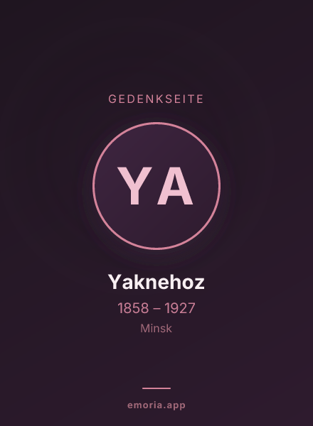 Gedenkportrait von Yaknehoz