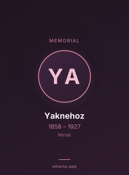 Memorial portrait of Yaknehoz