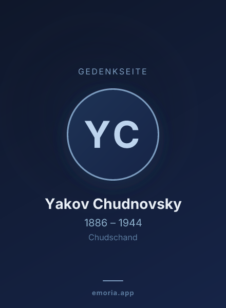 Gedenkportrait von Yakov Chudnovsky