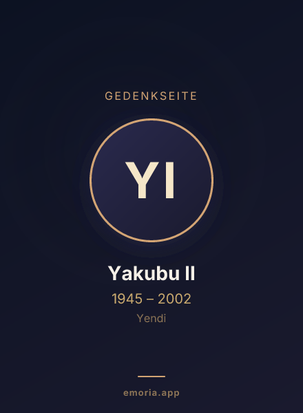 Gedenkportrait von Yakubu II