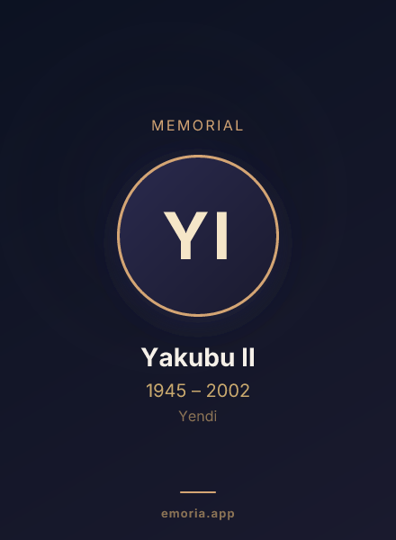 Memorial portrait of Yakubu II