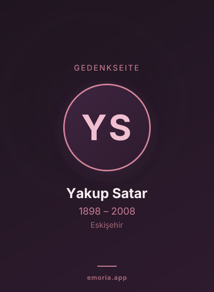 Gedenkportrait von Yakup Satar