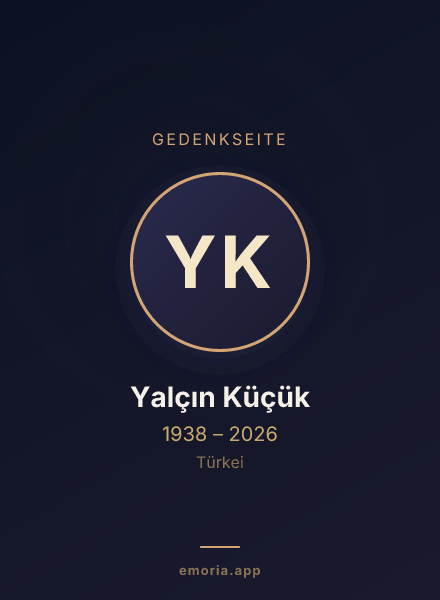 Gedenkportrait von Yalçın Küçük