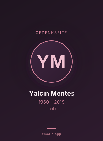 Gedenkportrait von Yalçın Menteş