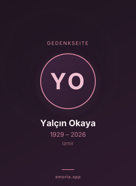 Gedenkportrait von Yalçın Okaya