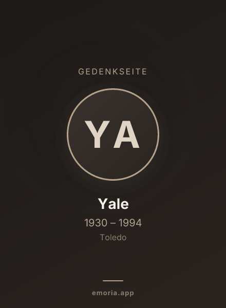 Gedenkportrait von Yale