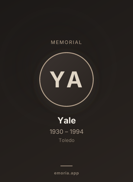 Memorial portrait of Yale