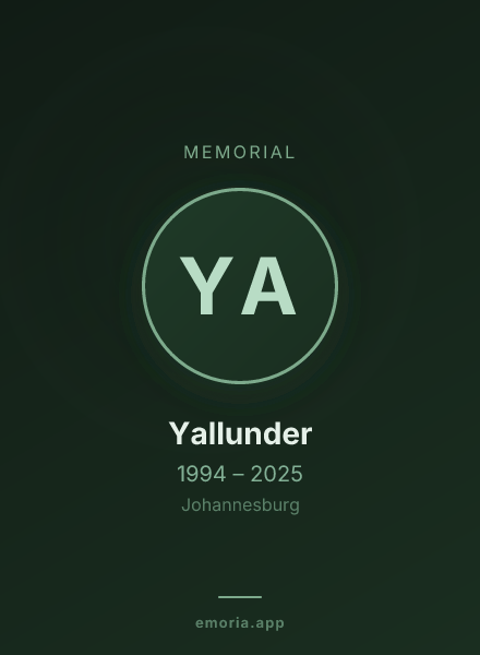 Memorial portrait of Yallunder