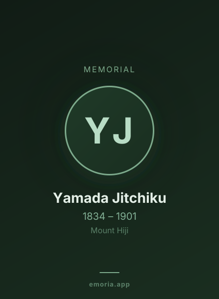 Memorial portrait of Yamada Jitchiku