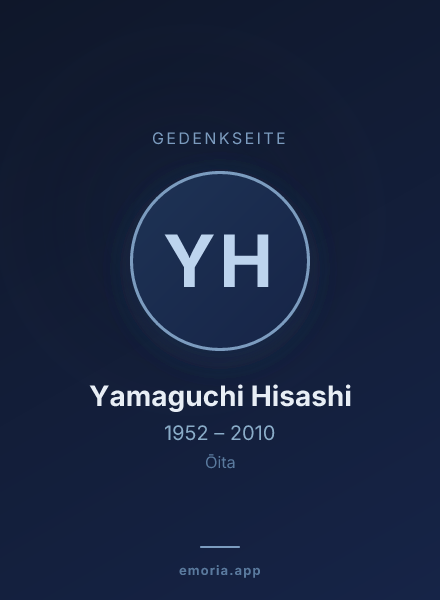 Gedenkportrait von Yamaguchi Hisashi