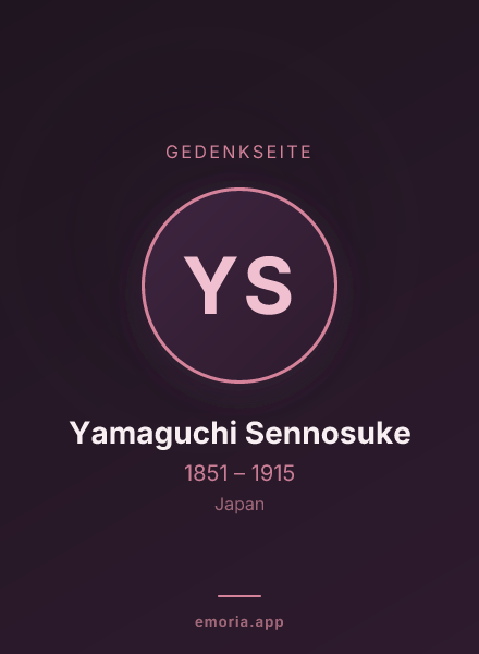 Gedenkportrait von Yamaguchi Sennosuke