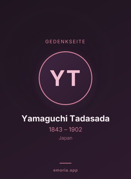 Gedenkportrait von Yamaguchi Tadasada
