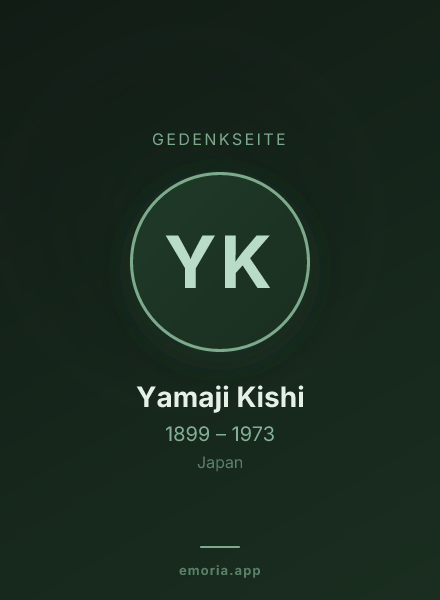 Gedenkportrait von Yamaji Kishi