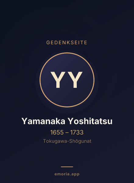 Gedenkportrait von Yamanaka Yoshitatsu