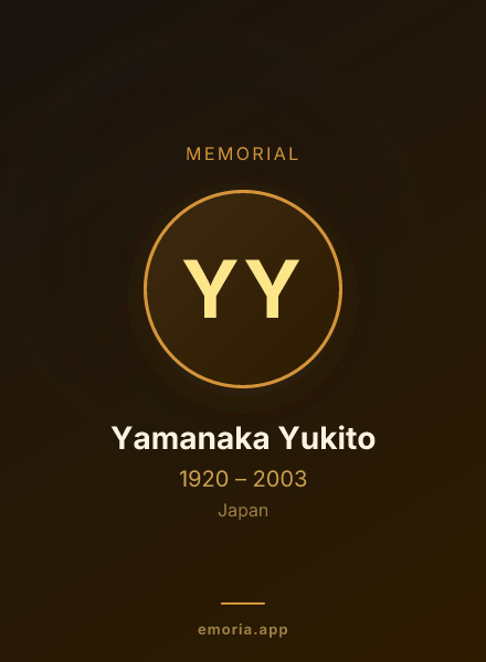Memorial portrait of Yamanaka Yukito