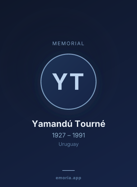Memorial portrait of Yamandú Tourné