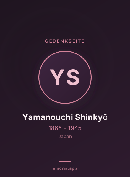Gedenkportrait von Yamanouchi Shinkyō
