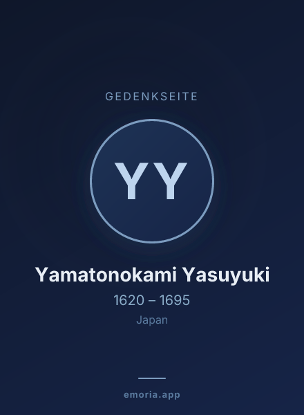 Gedenkportrait von Yamatonokami Yasuyuki