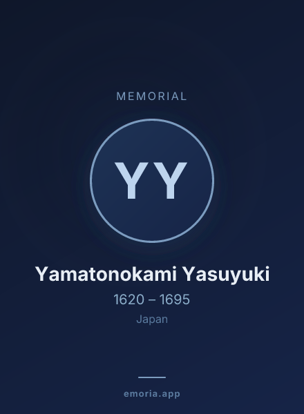 Memorial portrait of Yamatonokami Yasuyuki
