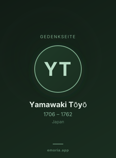 Gedenkportrait von Yamawaki Tōyō