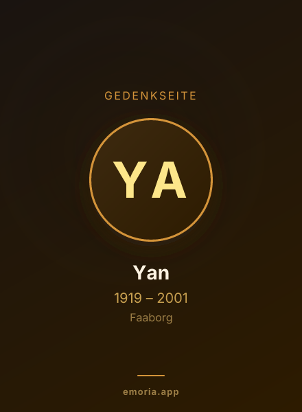 Gedenkportrait von Yan