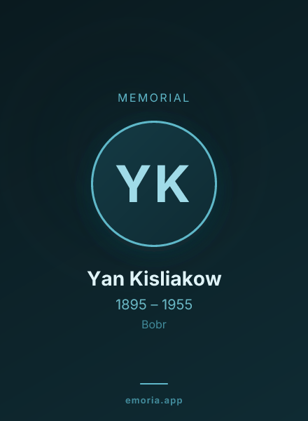 Memorial portrait of Yan Kisliakow