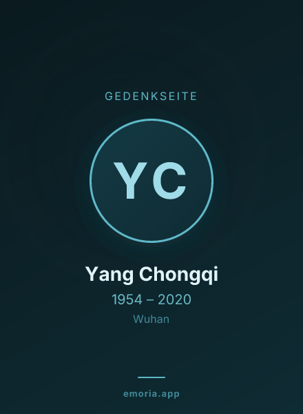 Gedenkportrait von Yang Chongqi
