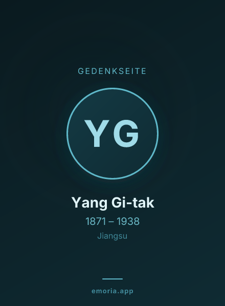 Gedenkportrait von Yang Gi-tak