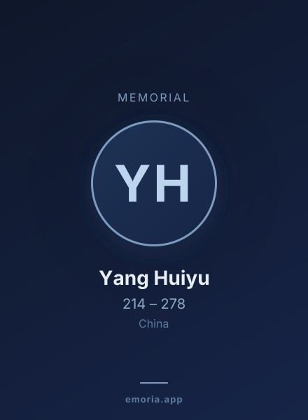 Memorial portrait of Yang Huiyu