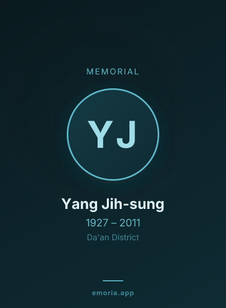 Memorial portrait of Yang Jih-sung