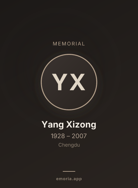 Memorial portrait of Yang Xizong