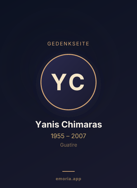 Gedenkportrait von Yanis Chimaras