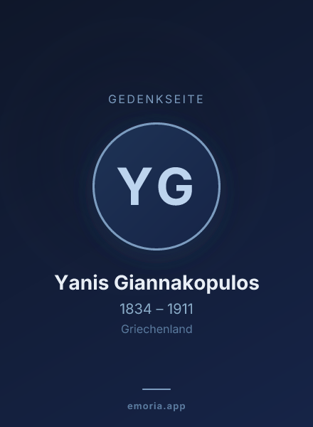 Gedenkportrait von Yanis Giannakopulos