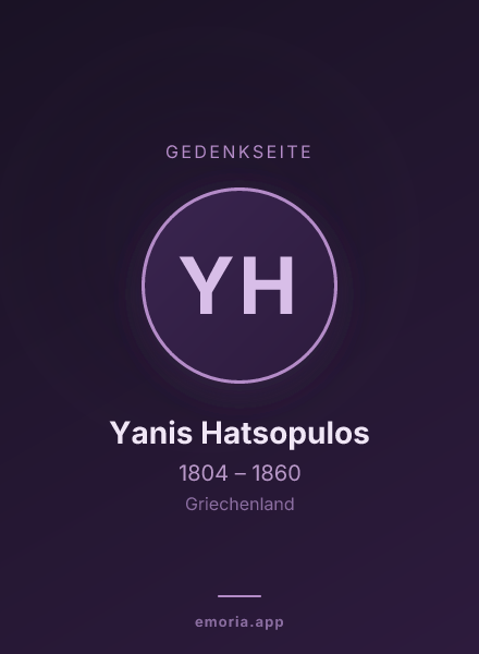 Gedenkportrait von Yanis Hatsopulos