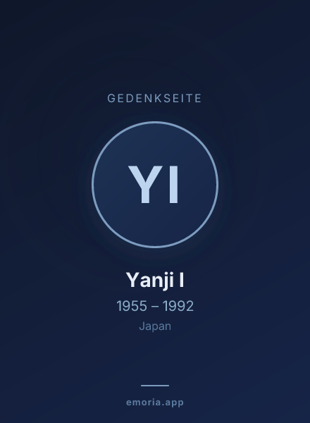 Gedenkportrait von Yanji I