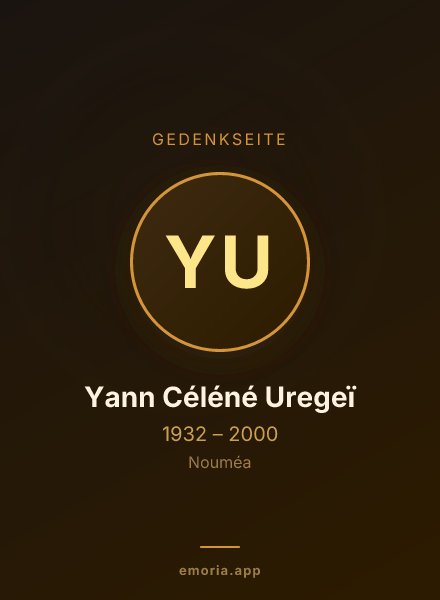Gedenkportrait von Yann Céléné Uregeï