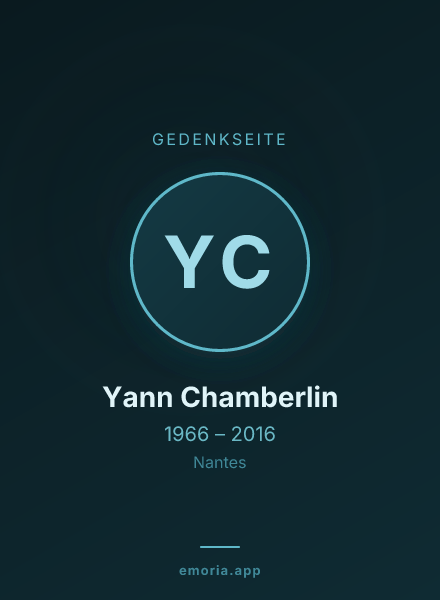 Gedenkportrait von Yann Chamberlin