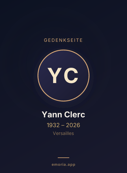 Gedenkportrait von Yann Clerc