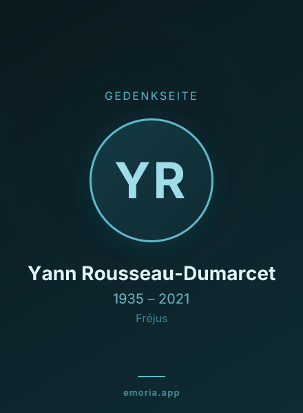 Gedenkportrait von Yann Rousseau-Dumarcet